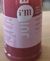 apple pear red fruit smoothie