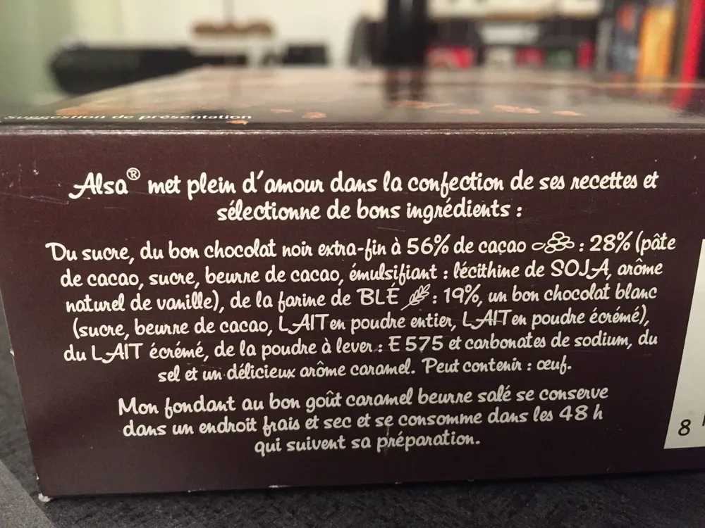 Fondant Saveur Caramel Beurre Salé