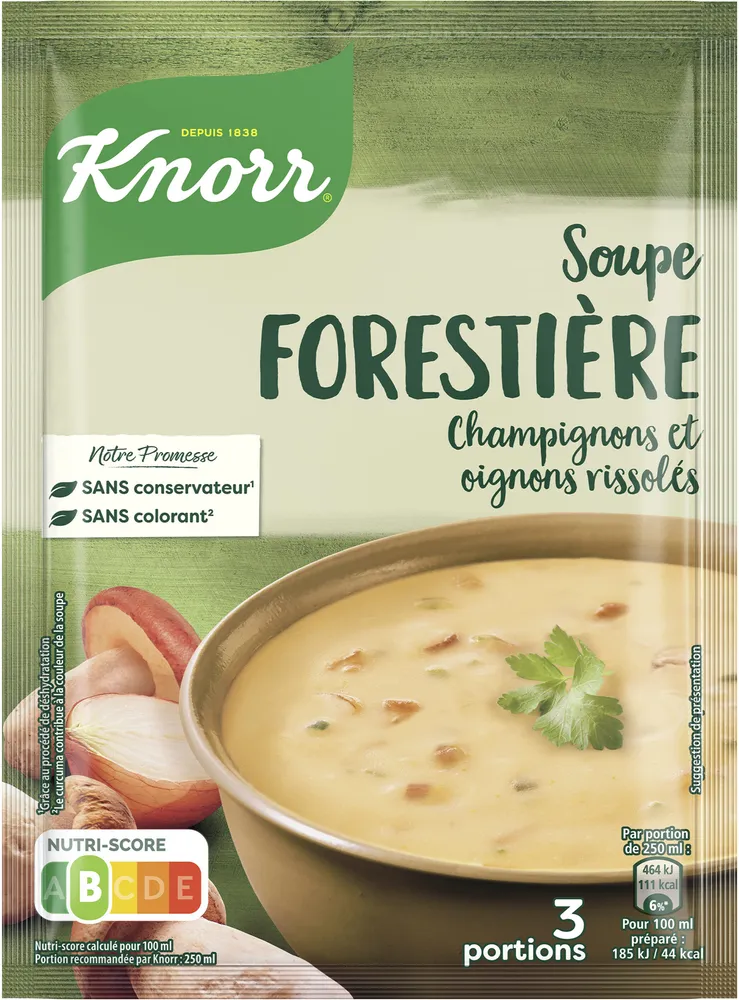 Knorr Soupe Déshydratée Forestière Champignons & Oignons 3 Portions