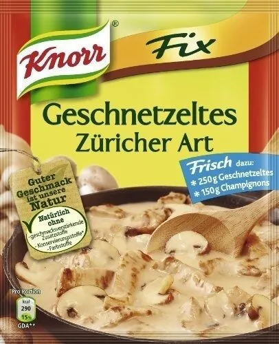 Knorr fix Geschnetzeltes Züricher Art, Trockenprod...