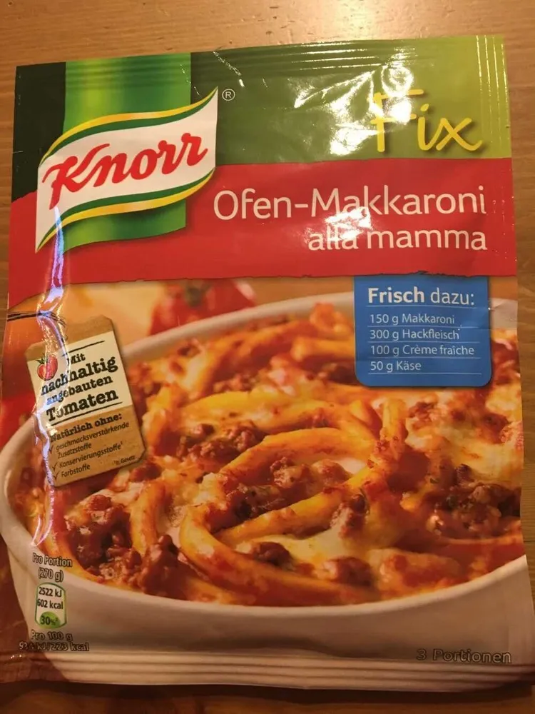 Fix für Ofen-Makkaroni