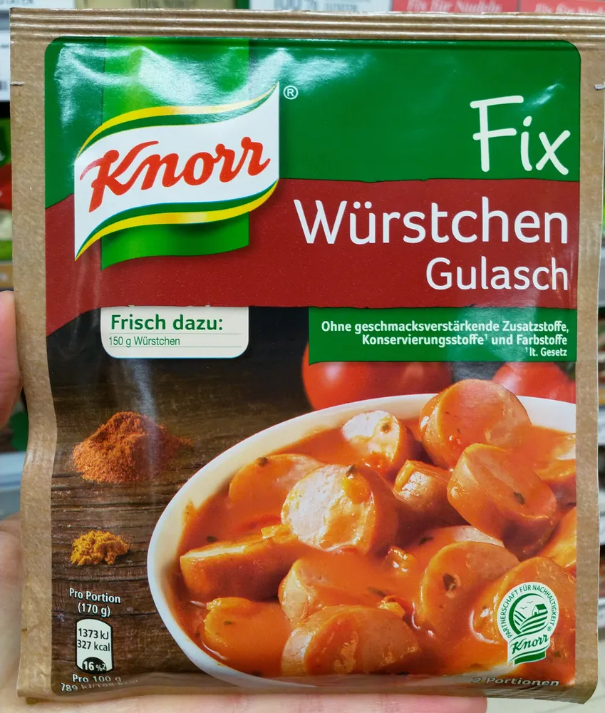 Knorr Fix Würstchen Gulasch