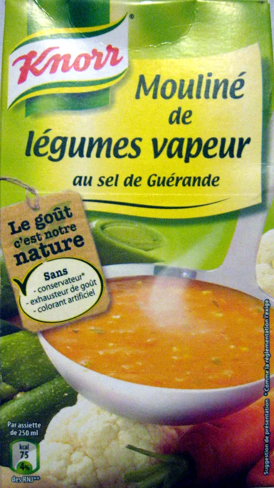 Mouliné de légumes vapeur au sel de Guérande Knorr