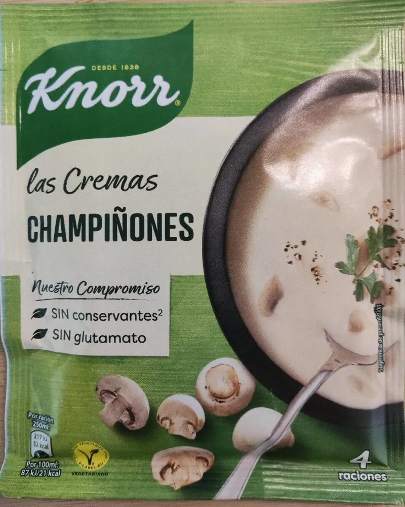 Crema de champiñones