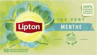 Lipton Thé Vert Menthe Goût Frais & Leger 50 Sachets