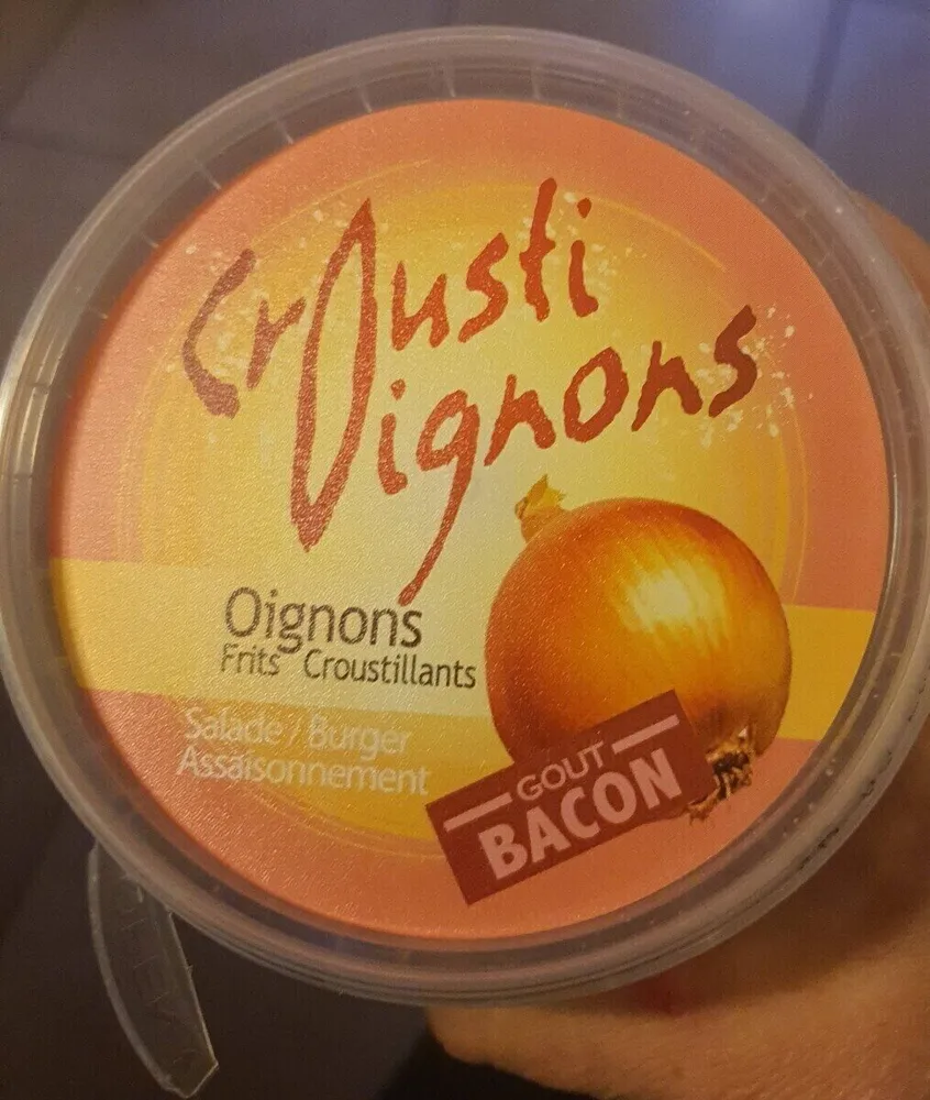 Oignons fruits croustillants goût bacon