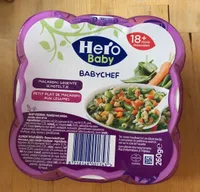 Baby chef Petit plat de macaroni aux légumes