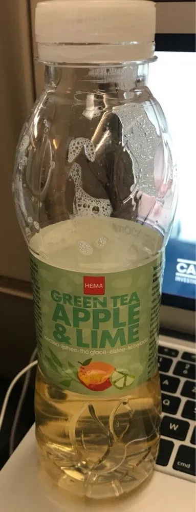 Green tea apple and lime