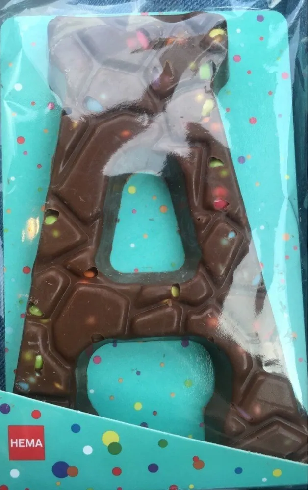 Lettre en chocolat