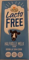 Boisson lait demi-écrémé sans lactose, uht