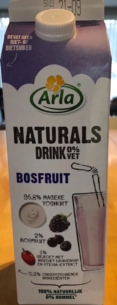 Magere drinkyoghurt met fruit