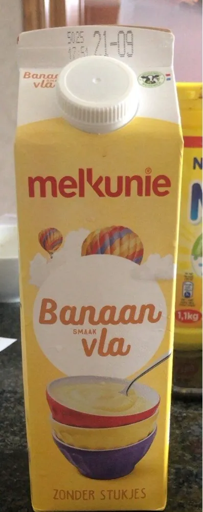 melkunie VLA MET BANAANSMAAK, GEPASTEURISEERD gred