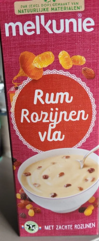 Rum Rozijnen vla