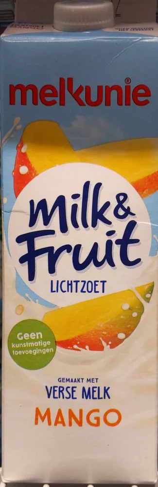 milk and fruit