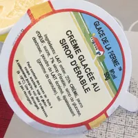 Creme glaceau sirop d erable