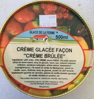 Crème glacée façon "crème brûlée"