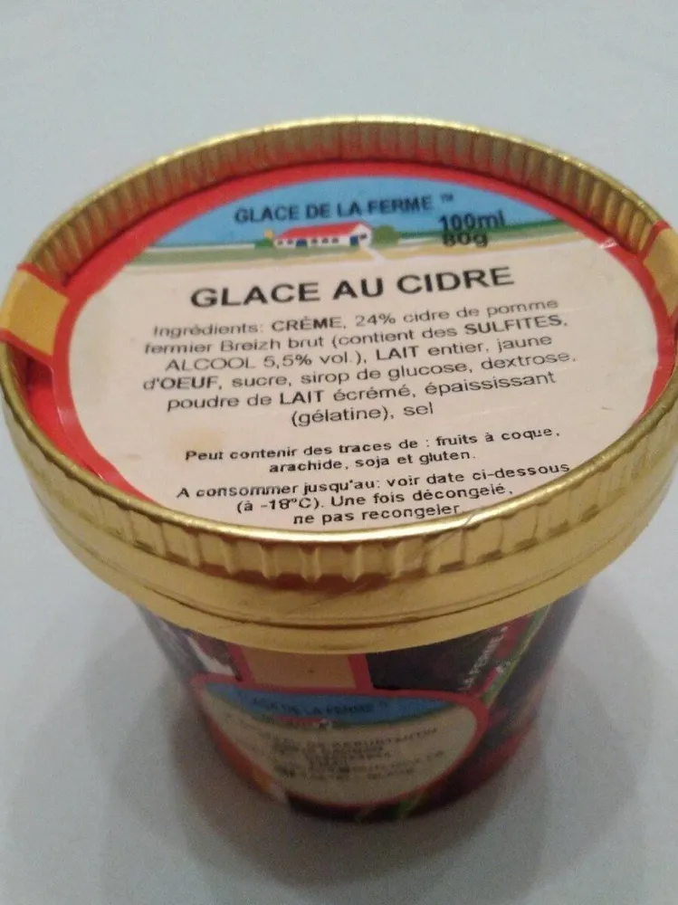 Glace au cidre