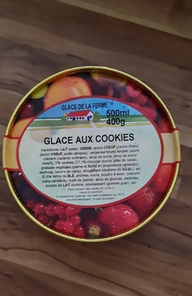 Glace aux cookies
