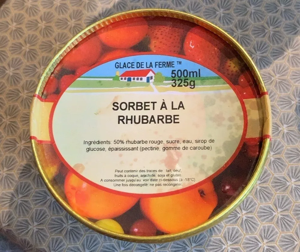 Sorbet rhubarbe
