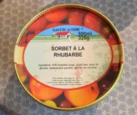 Sorbet rhubarbe