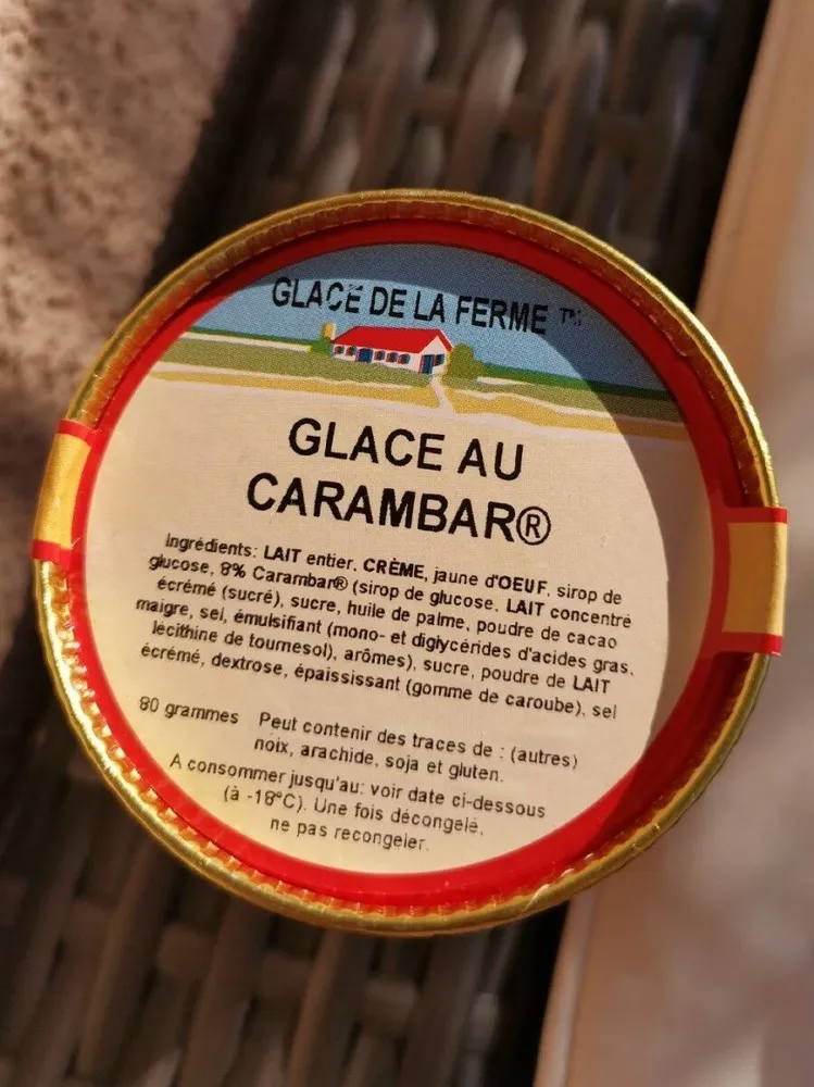 Glace au carambar