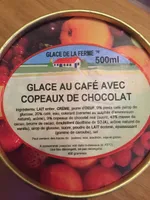 Glace au cafe avec copeaux de chocolat