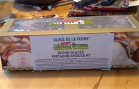 Bûche glacée pistache-chocolat