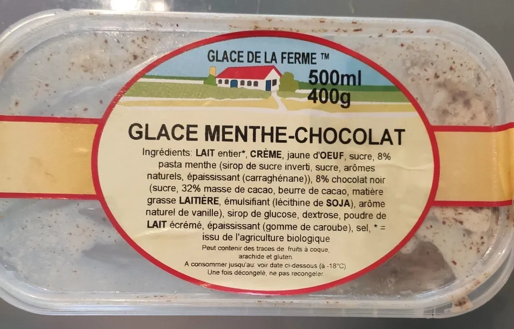 Glace menthe chocolat