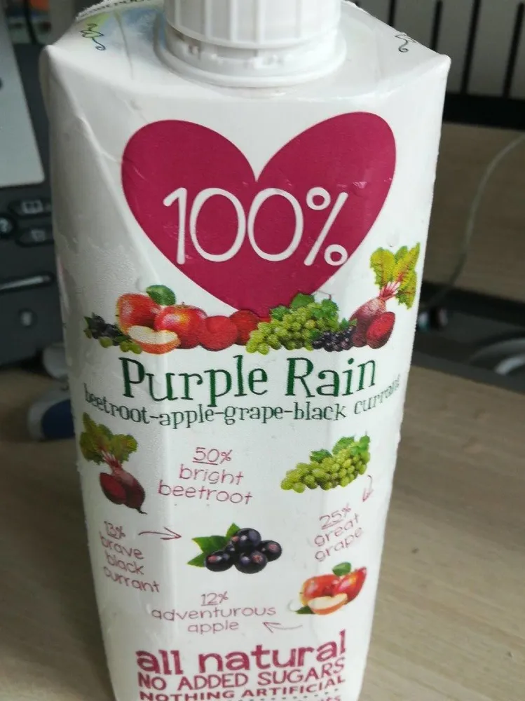 100% Purple Rain 50%veg 50% Fruits Natural