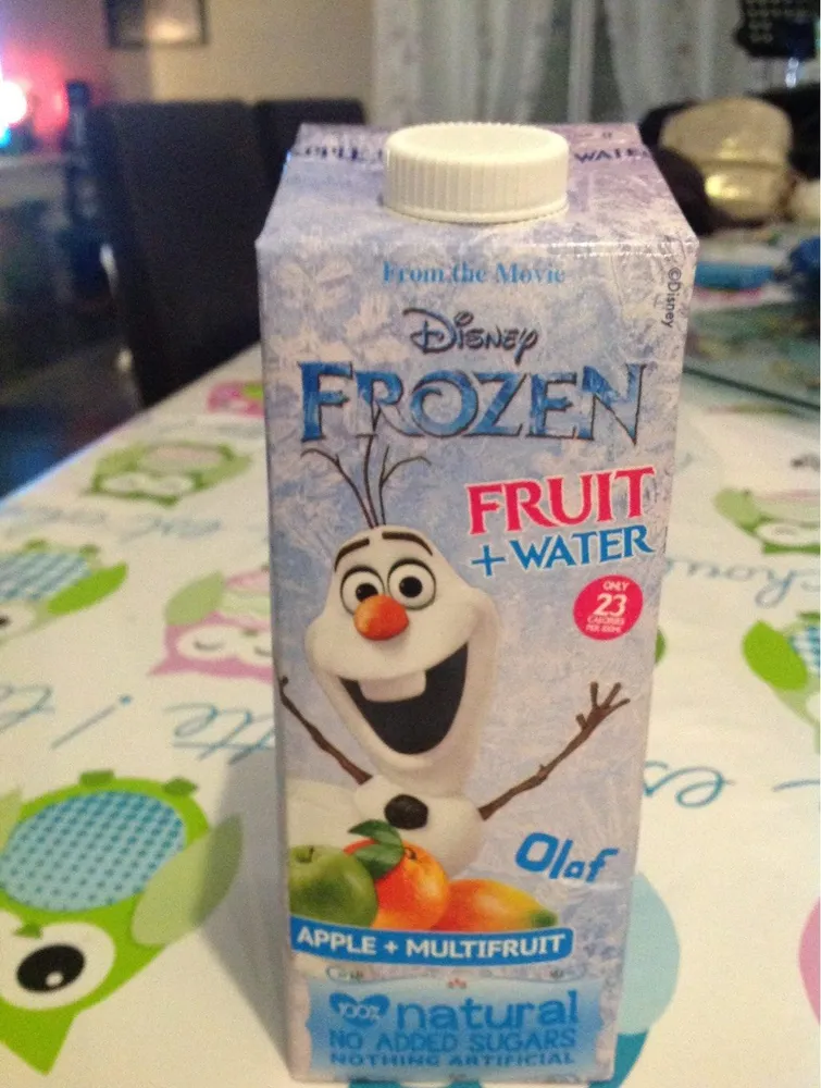 Frozen fruit+water
