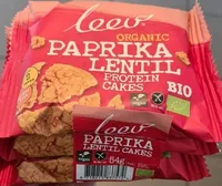 Paprika lentil protein cakes