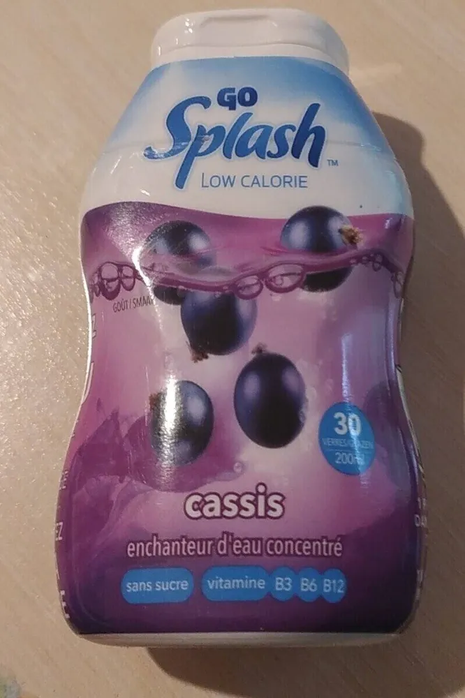Exhausted d'eau concentré cassis