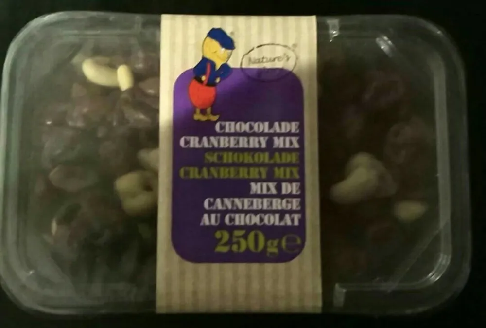 Mix de canneberge au chocolat