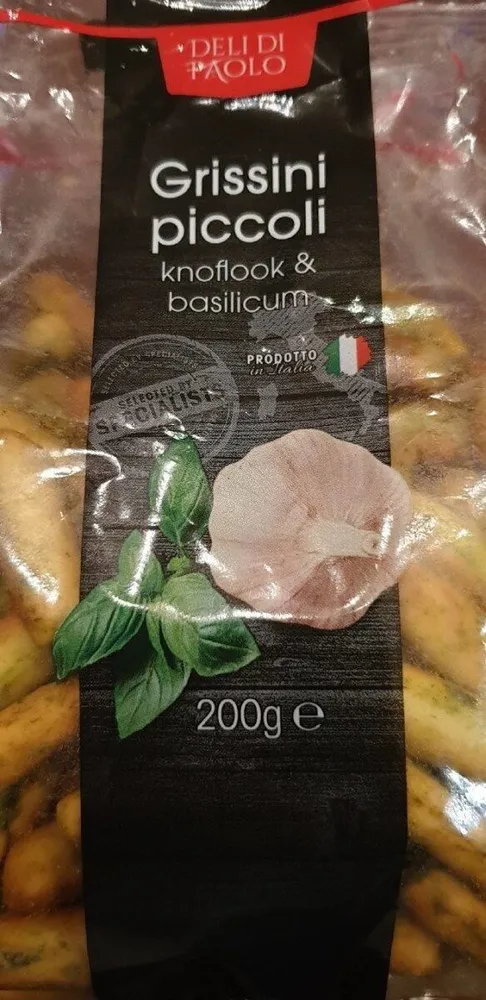 Grissini piccoli knoflook & basilicum