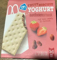 Fruitbiscuit yoghurt aardbeiensmaak