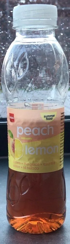 Thé glacé pêche citron