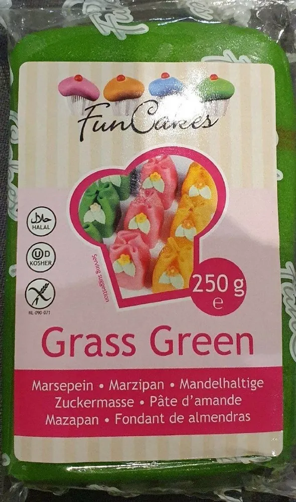 Pâte D'amande à étaler - Feuille Verte - 250G - Funcakes