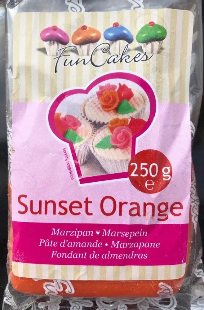 Pâte D'amande à étaler - Orange - 250G - Funcakes