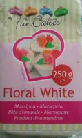 Floral white marzipan