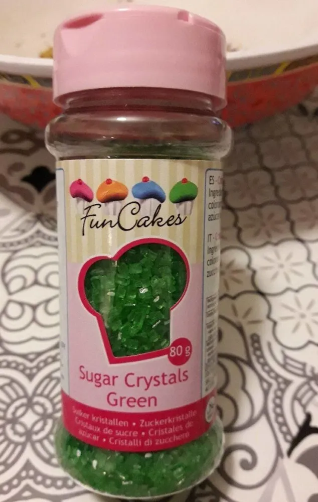 Sugar crystals green