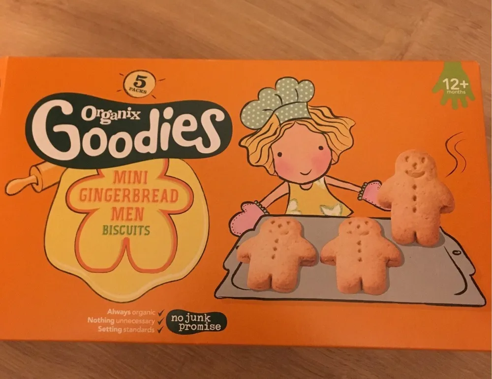 Mini gingerbread men biscuits