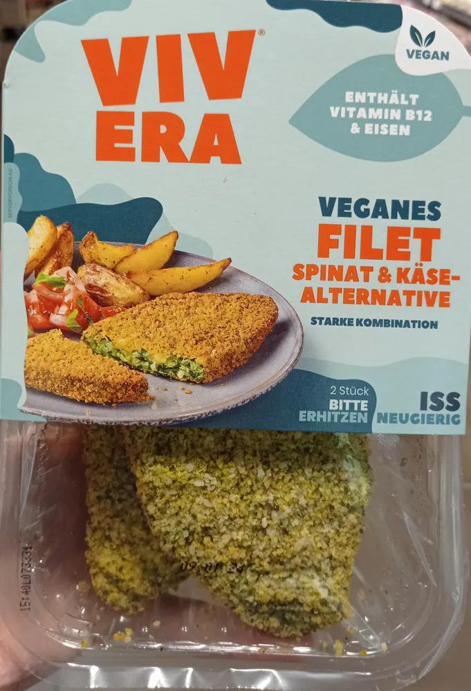Veganes Filet Spinat & Käse-Alternative