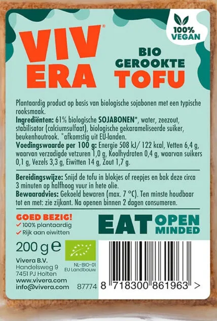 Bio tofu gerookt