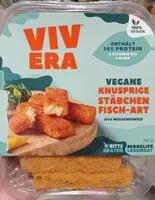 Vegane knusprige Stäbchen Fisch-Art