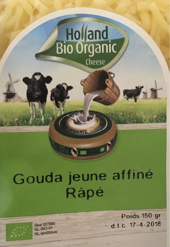 Gouda jeune affiné râpé