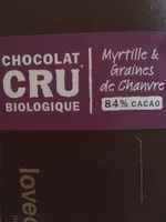 Chocolat 84% Myrtille Chanvre