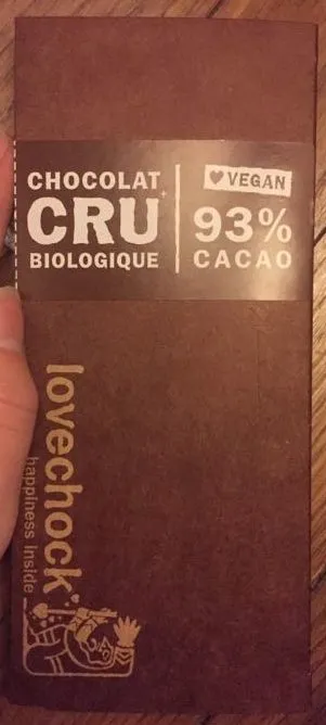 Chocolat cru biologique