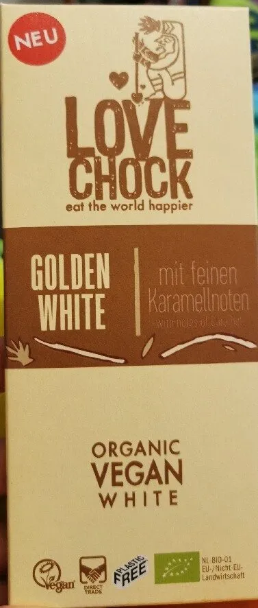Golden White, Organic Vegan White Chocolate