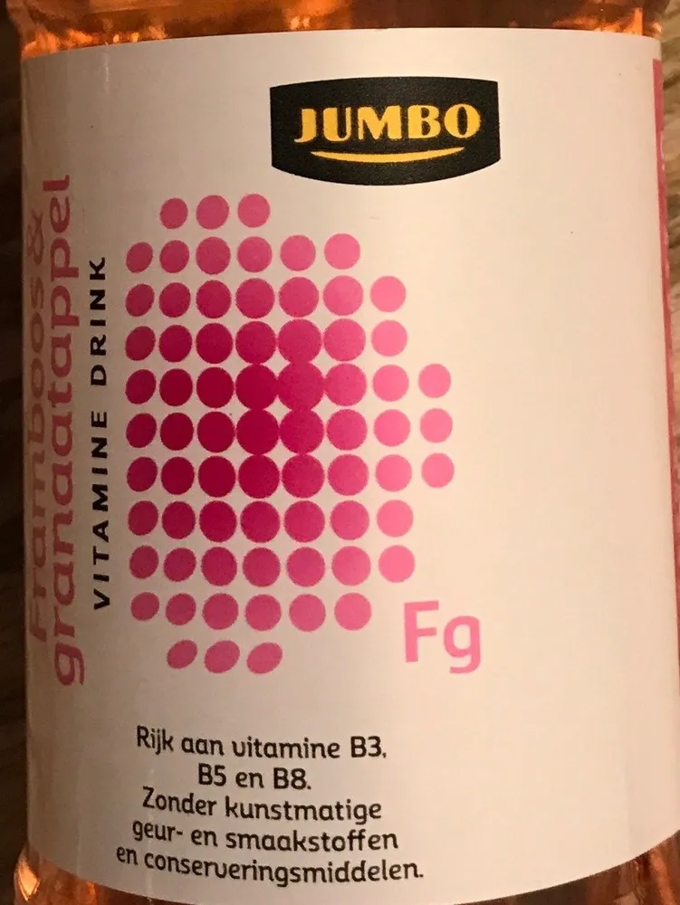 Framboos en granaatappel vitamine drink