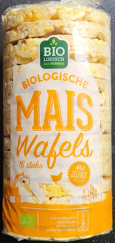 Biologische maïs wafels